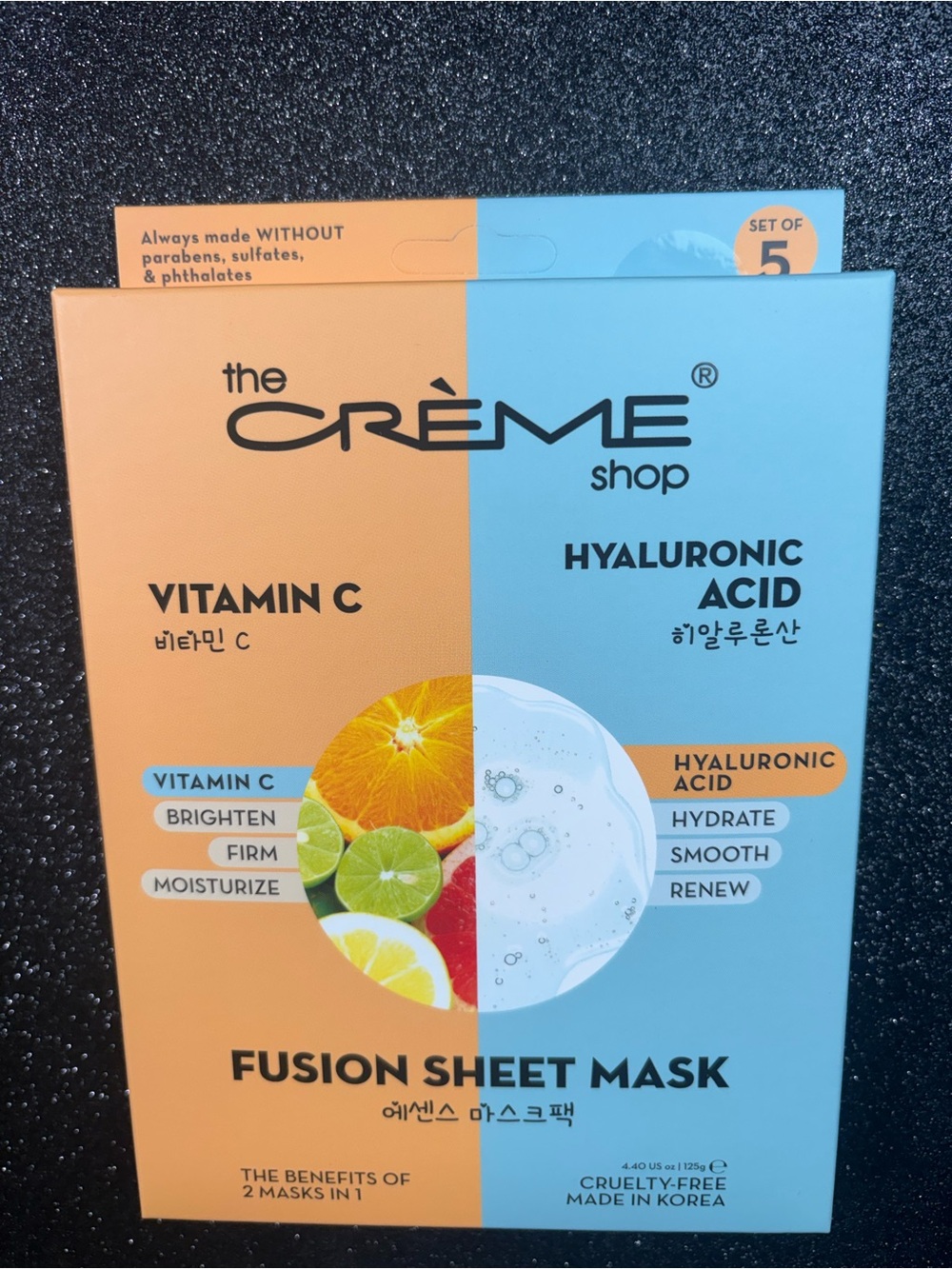 the CRÈME shop Fusion Sheet Mask — Vitamin C & Hyaluronic Acid